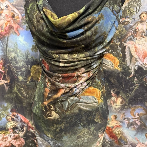 Dolls Kill Davinci Maxi Dress 1X NEW SAMPLE - Picture 3 of 6